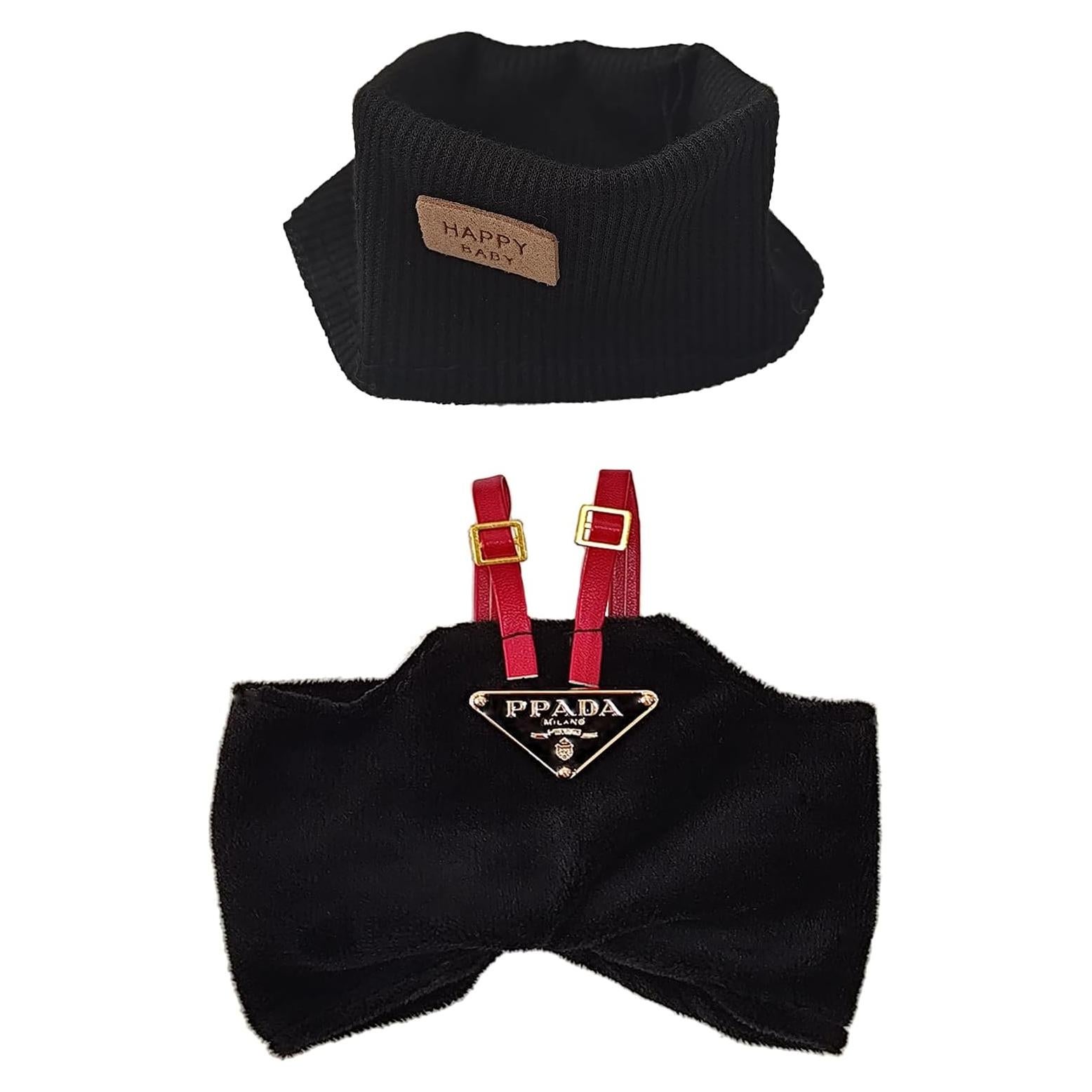 Clothes for LABUBU 17cm Doll (NO Doll), Clothes Outfit Set for Labubu, 2 Piece Set Hairband Clothing Accessories for LABUBU Stylish Cute Dolls Clothes