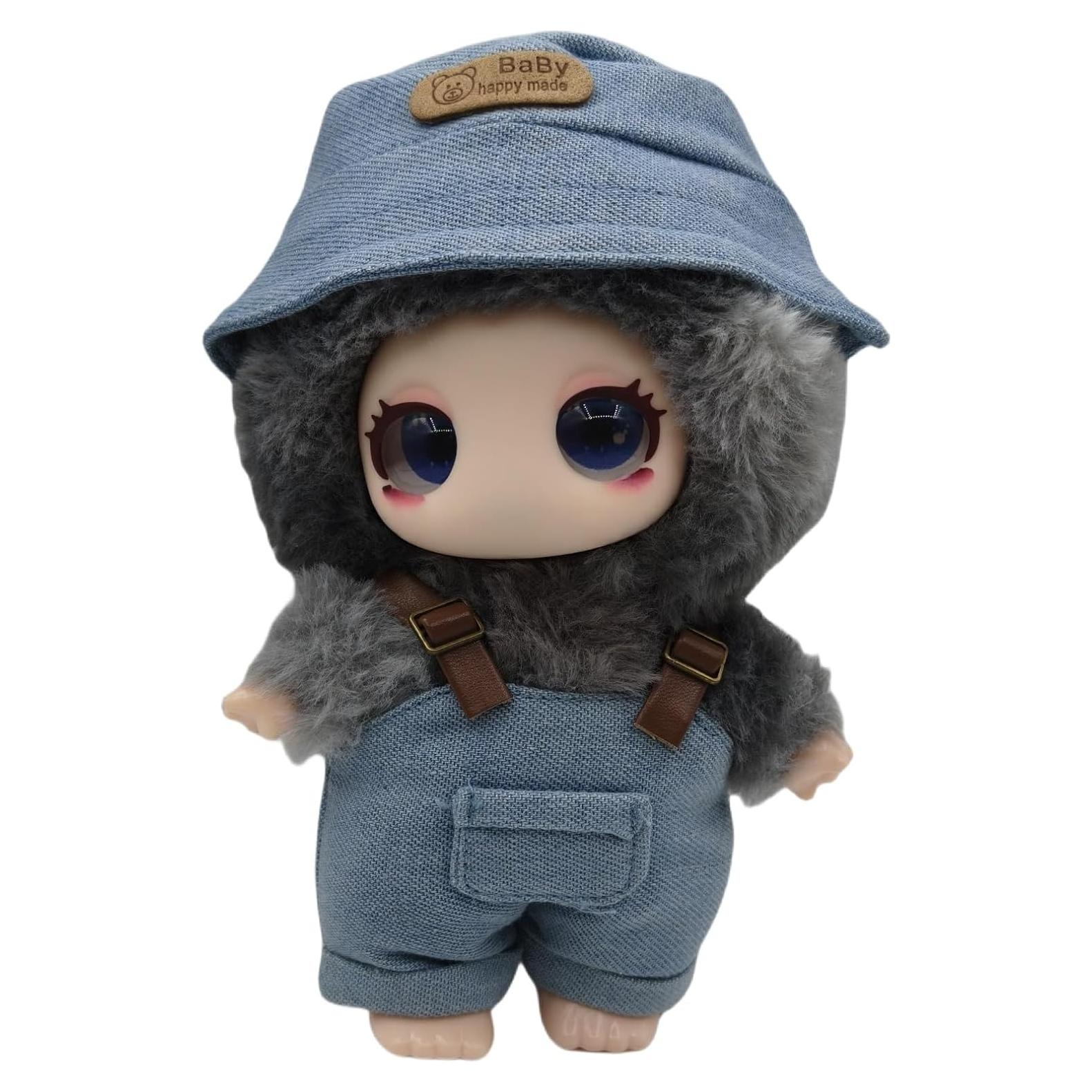 Conjunto de Ropa Kawaii Lightinner para Muñecas 15-17 cm Azul