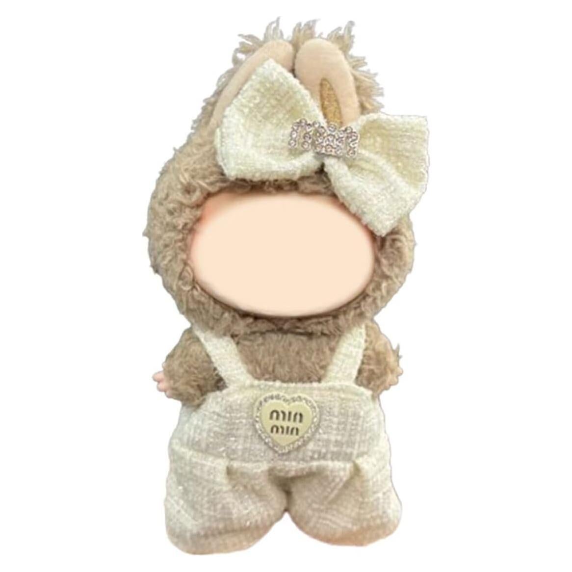 Ropa de muñeca 17cm atuendo lindo beige para muñecas