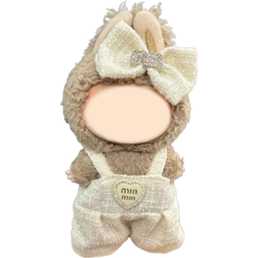 Ropa de muñeca 17cm atuendo lindo beige para muñecas