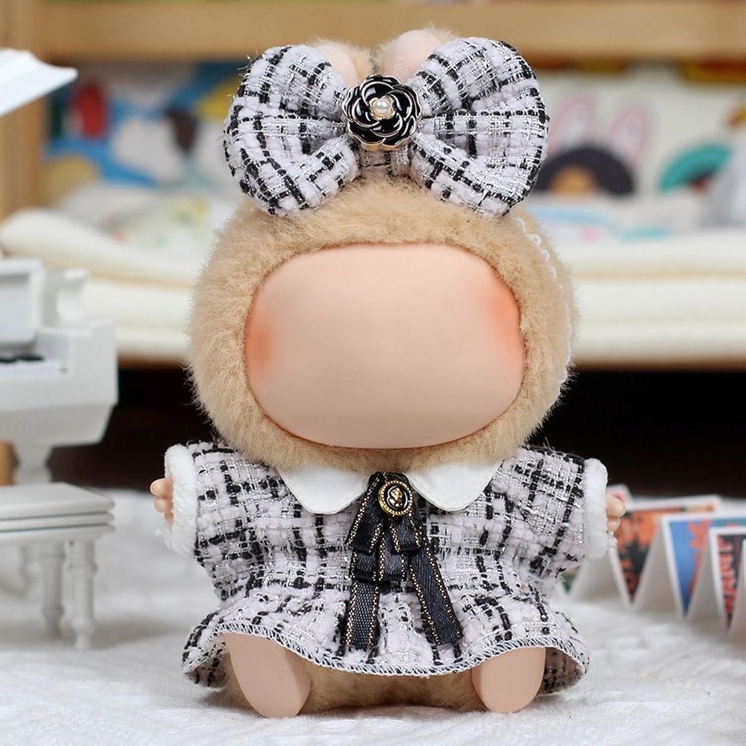 Doll Clothes Set 17cm/15cm, Premium Doll Outfit with Accessories for Dress up Unique Style