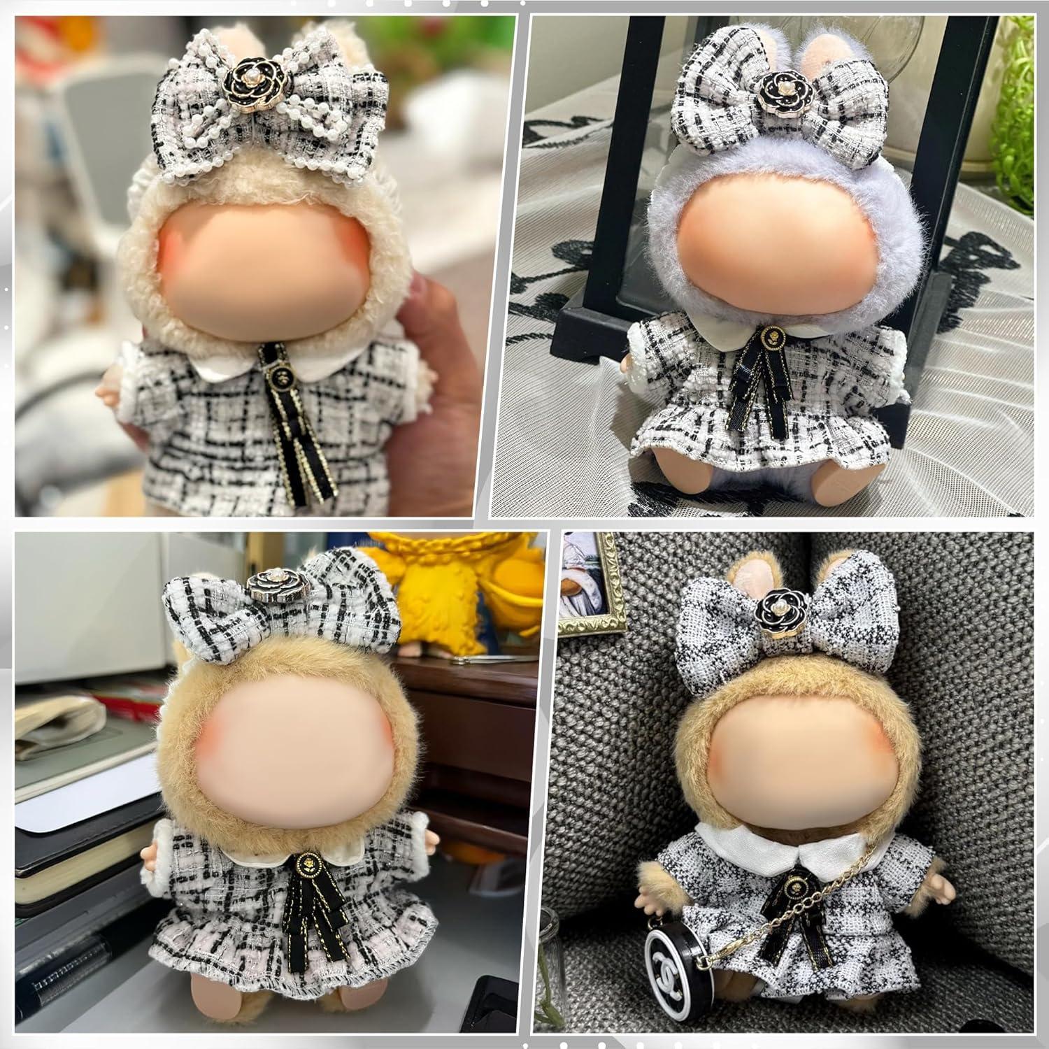 Doll Clothes Set 17cm/15cm, Premium Doll Outfit with Accessories for Dress up Unique Style