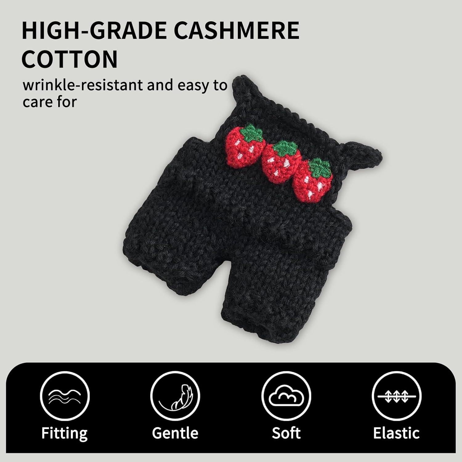 Conjunto de Ropa de Muñeca Mearrcgo 2 Piezas Cachemira 17cm