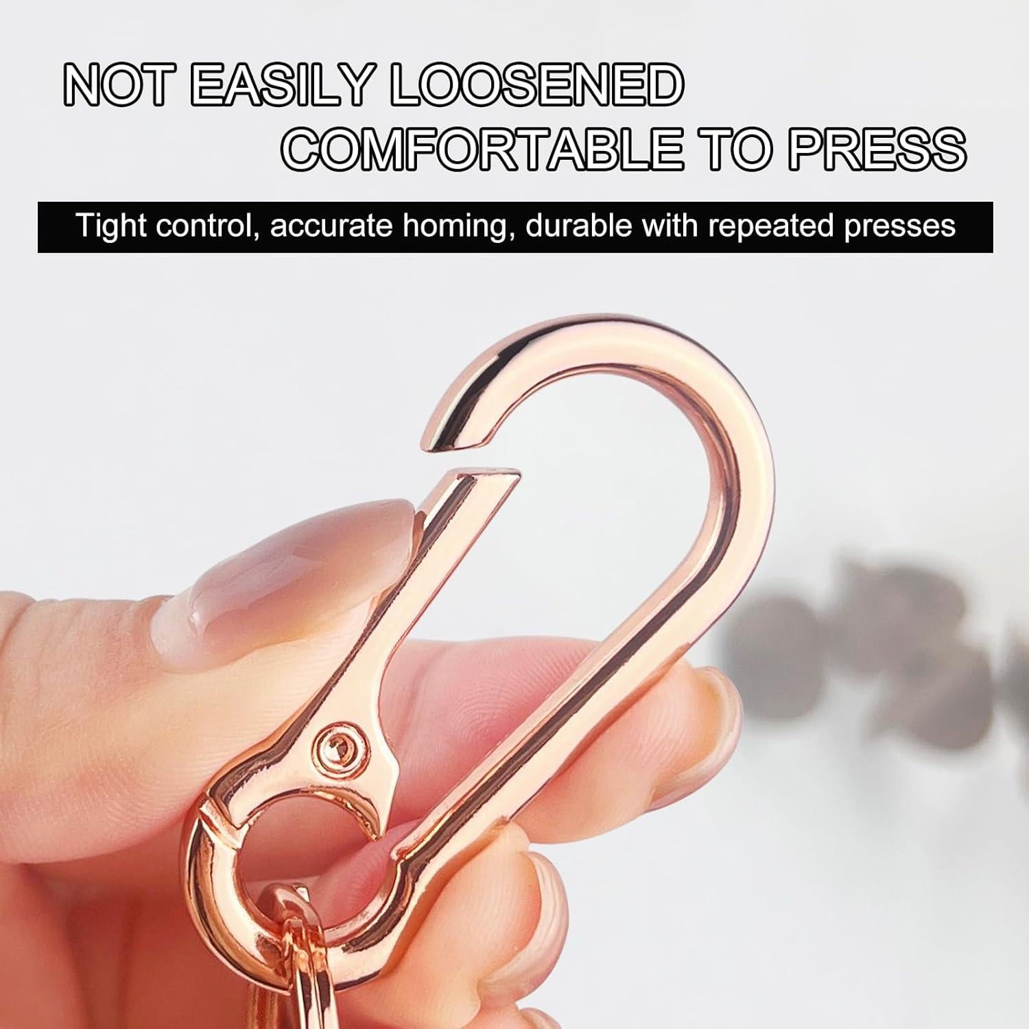 Llaveros de metal 3 Pzs - Plata, Oro Rosa, Negro