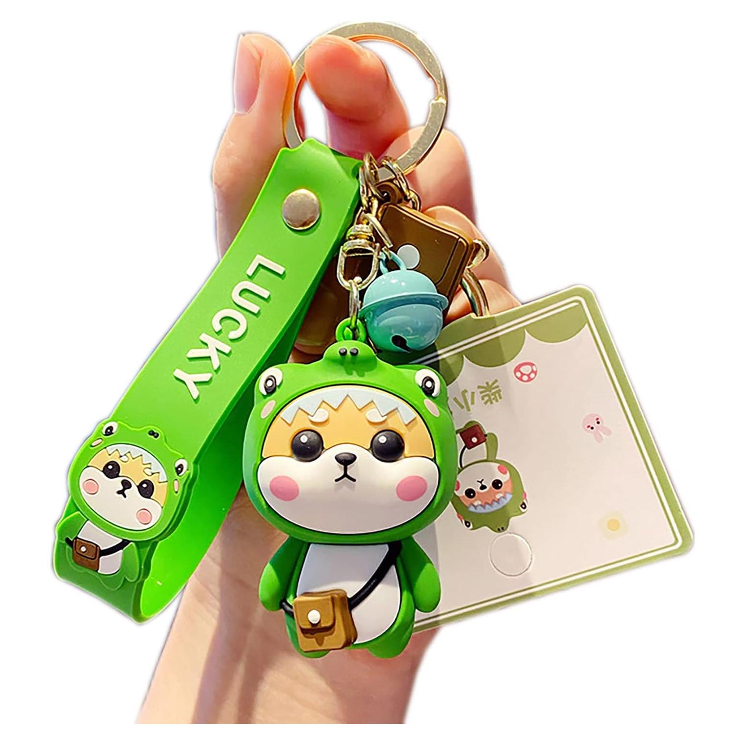 Llavero Shiba Inu de PVC y Metal para Mujeres - Regalo Creativo