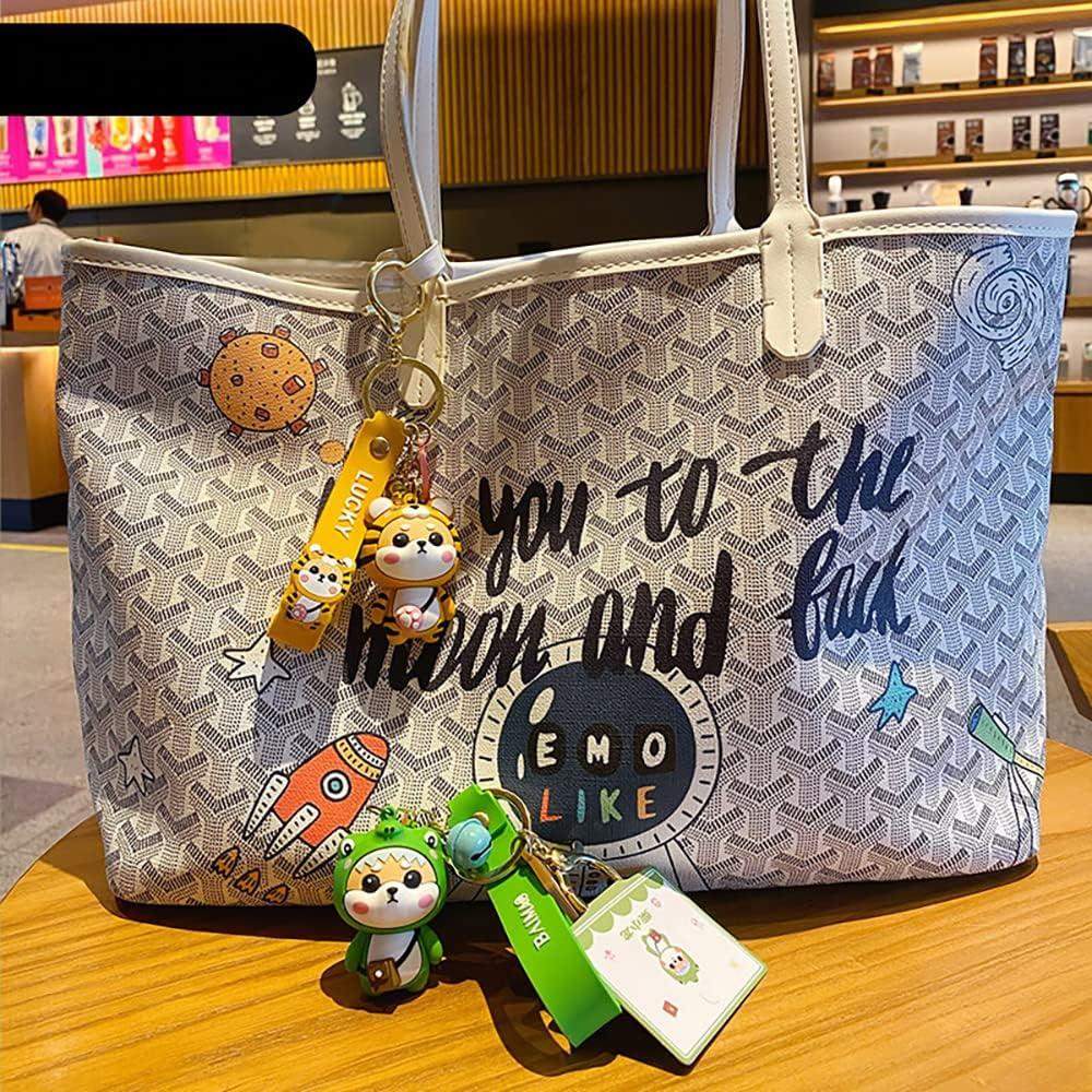 Llavero Shiba Inu de PVC y Metal para Mujeres - Regalo Creativo