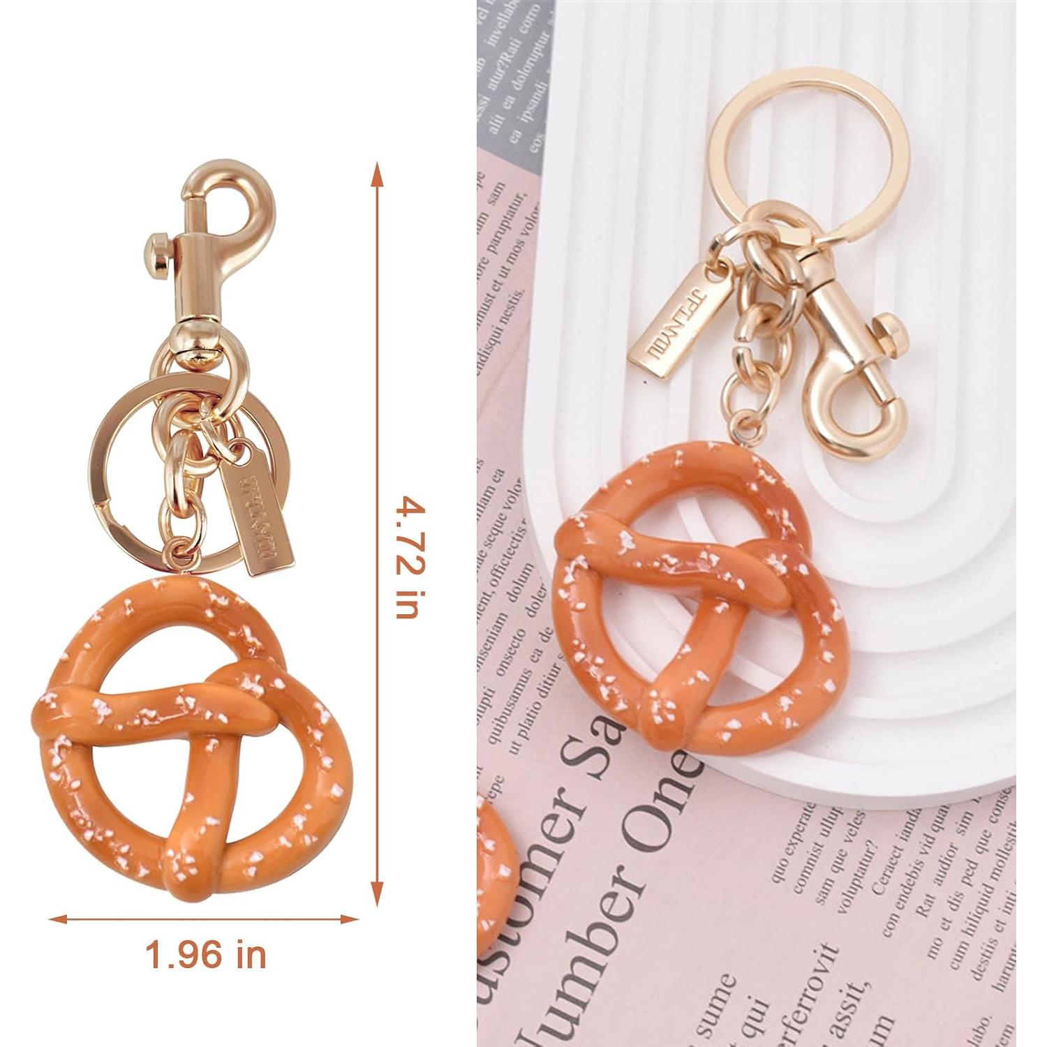 Encanto de Bolsa de Pretzel - Accesorio Lujoso para Bolsos