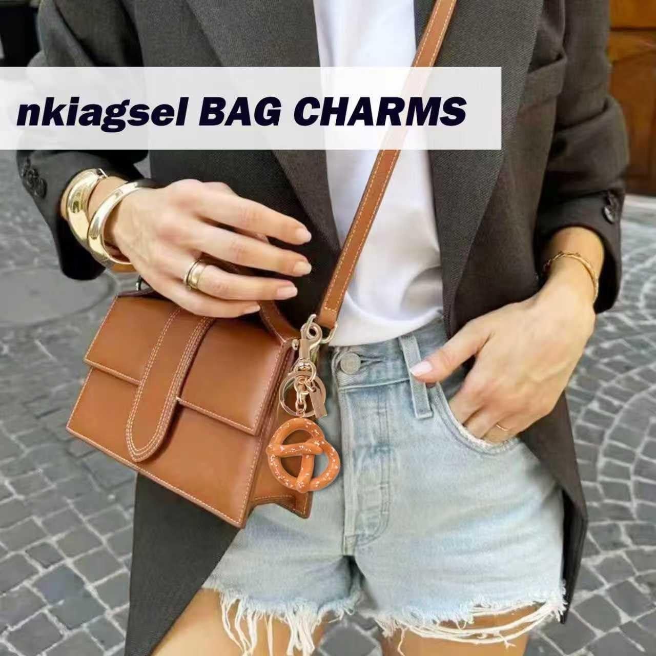 Encanto de Bolsa de Pretzel - Accesorio Lujoso para Bolsos