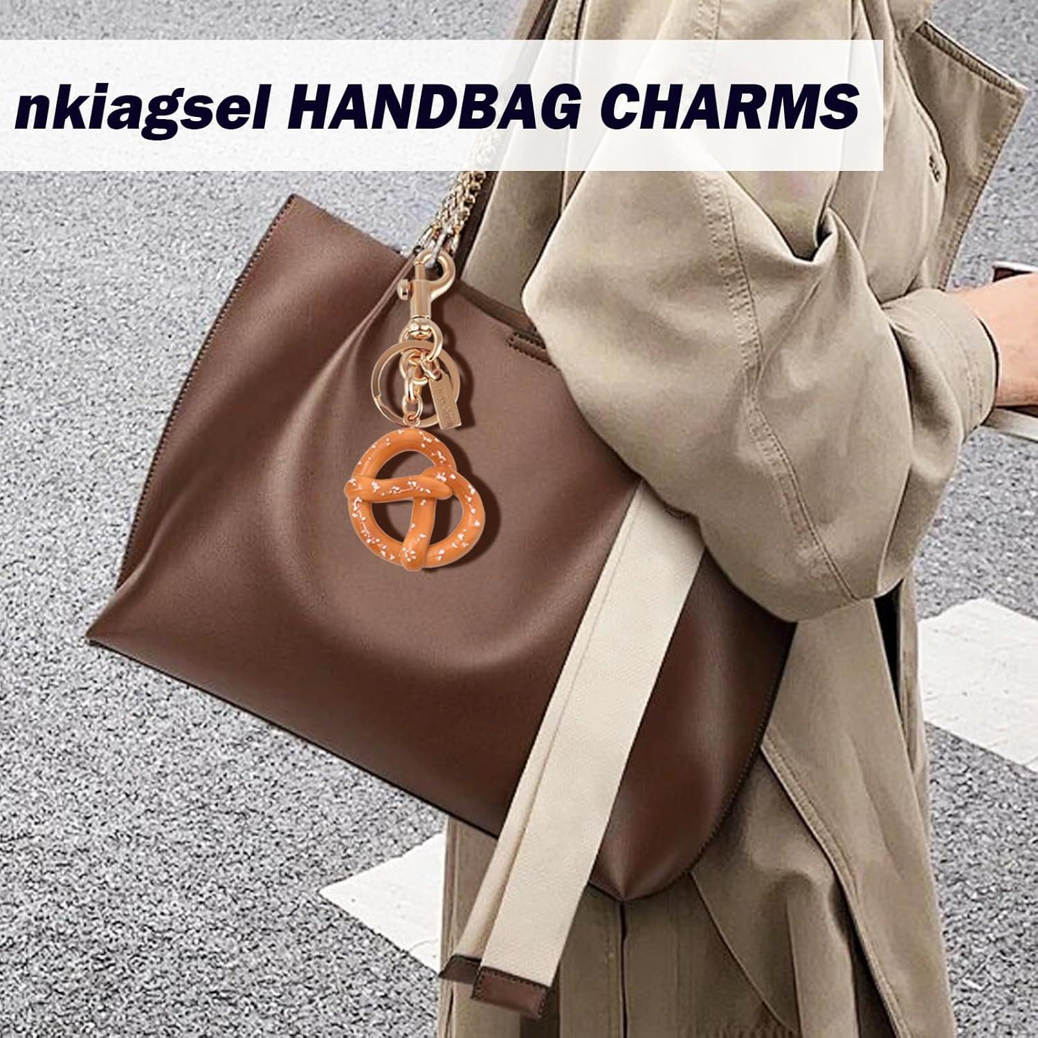 Encanto de Bolsa de Pretzel - Accesorio Lujoso para Bolsos