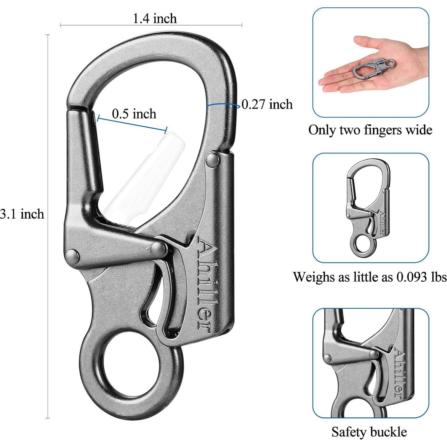 Clip de Carabinero Ahiller CD-LKK 3" Doble Anti-Apertura