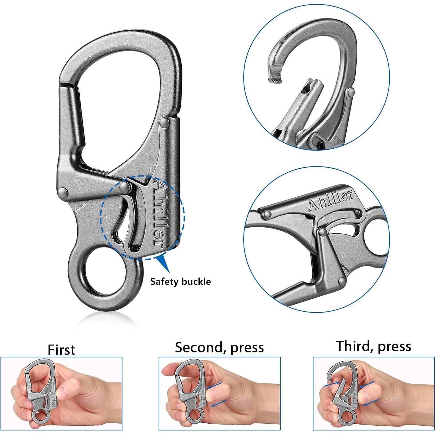 Clip de Carabinero Ahiller CD-LKK 3" Doble Anti-Apertura