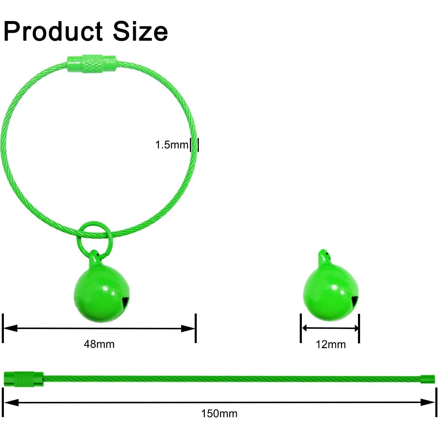 Llavero de acero inoxidable Gredak 15 cm 12 colores con campana