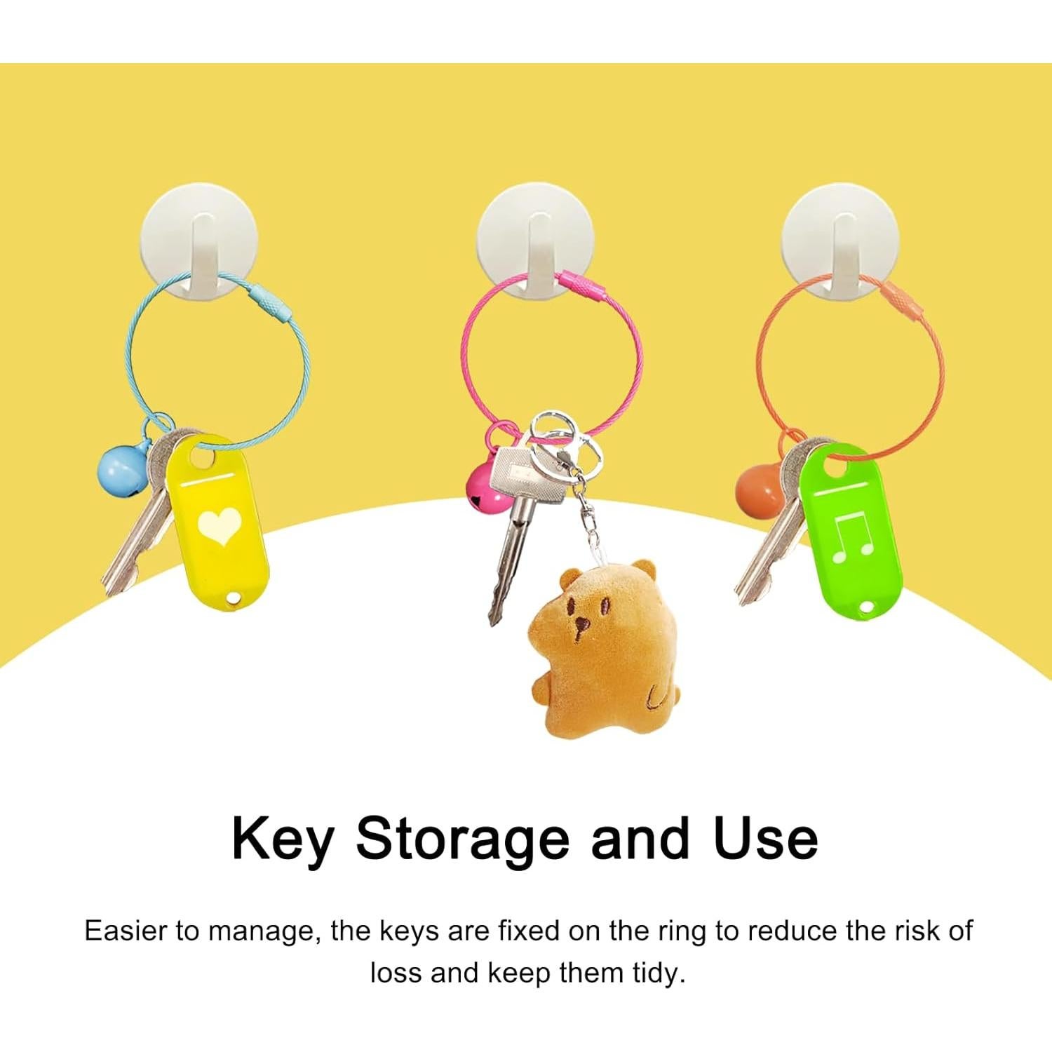 Llavero de acero inoxidable Gredak 15 cm 12 colores con campana