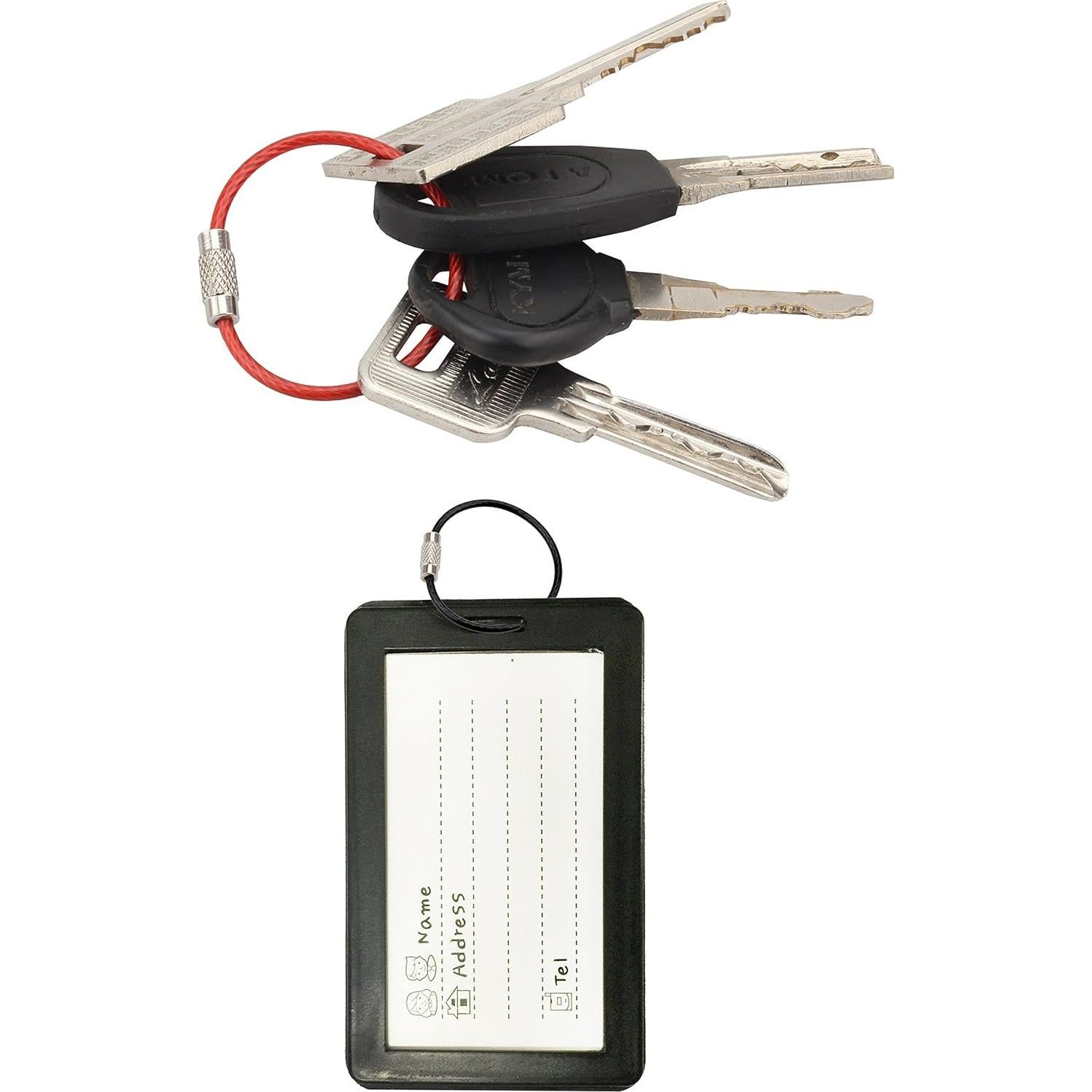 Anilla de llavero Wisdompro 11cm acero inoxidable 12 colores