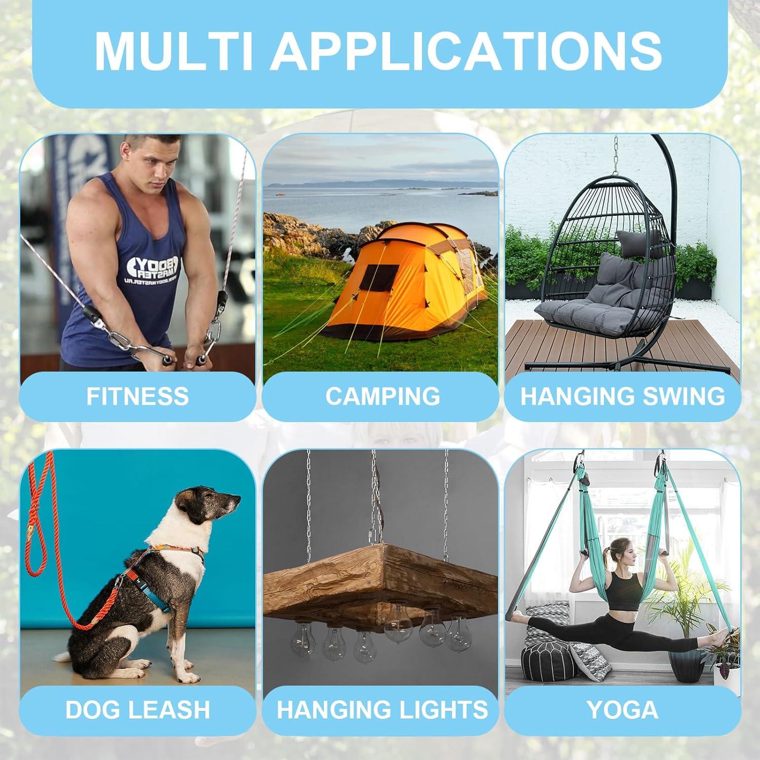 10 Enlaces Rápidos de Cadena Vmuter 3.81 cm Acero Inoxidable 80 kg