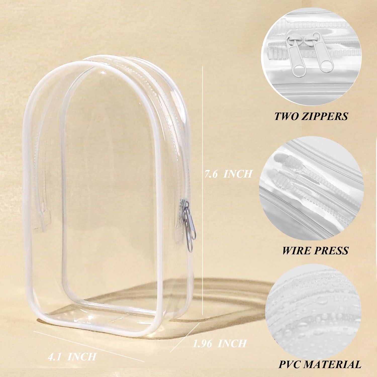 Bolsa de exhibición grande PVC transparente con llavero