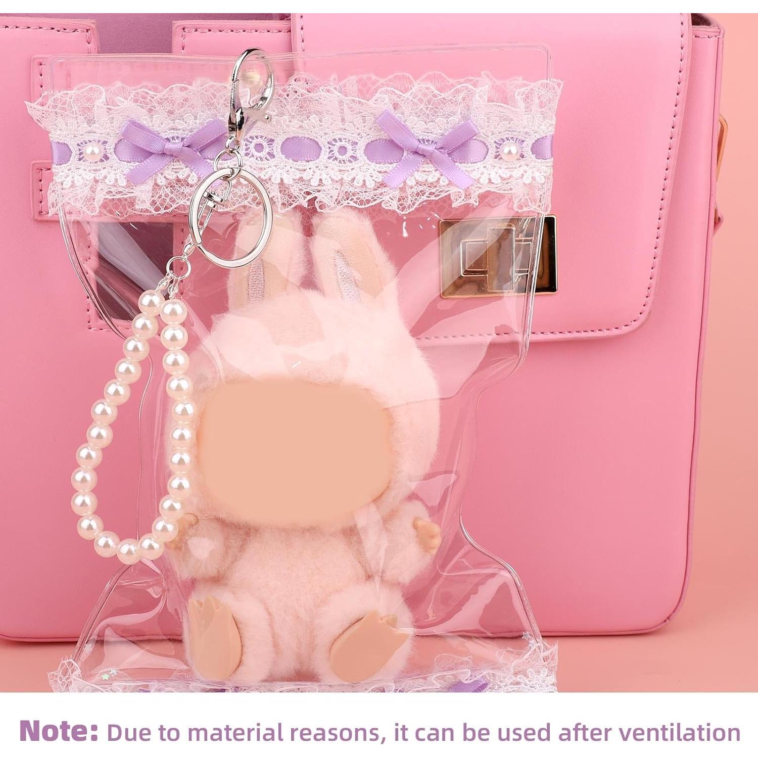 Bolsa de Exhibición de Muñecas Transparente PVC 15x25 cm