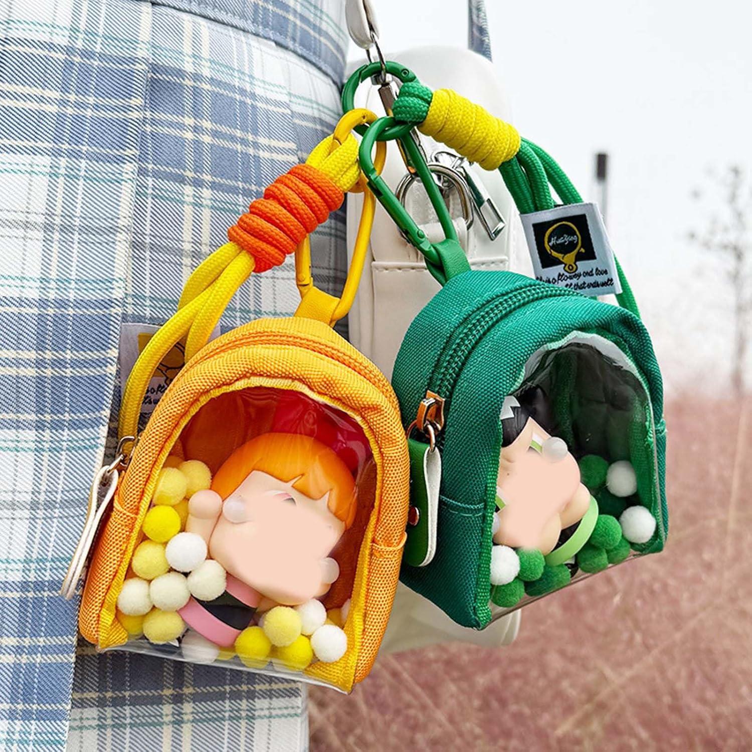 Bolsa de exhibición de muñecas KeAiDMon rosa 9x7.5cm