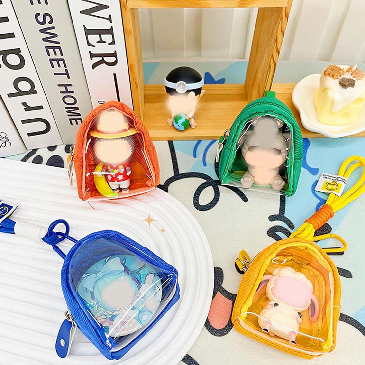 Bolsa de exhibición de muñecas KeAiDMon rosa 9x7.5cm