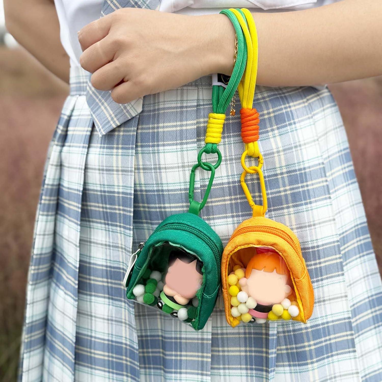 Bolsa de exhibición de muñecas KeAiDMon rosa 9x7.5cm