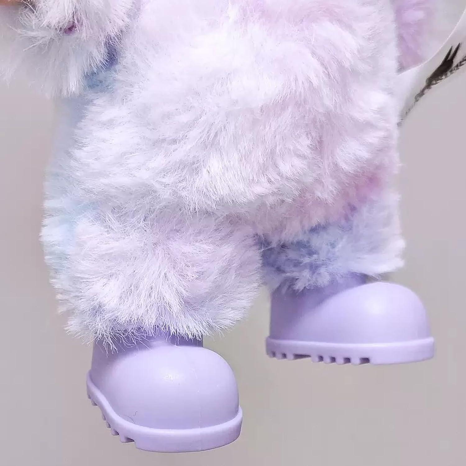 Zapatos de Muñeca Sunla Morado 17cm - Silicona Duradera