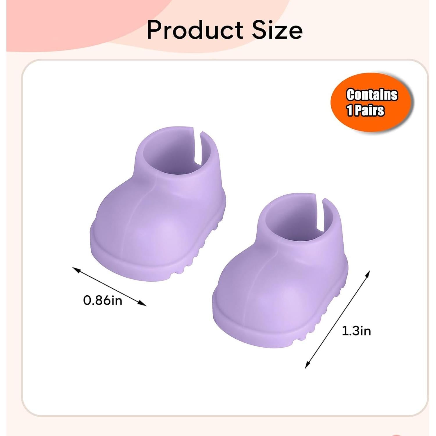 Zapatos de Muñeca Sunla Morado 17cm - Silicona Duradera