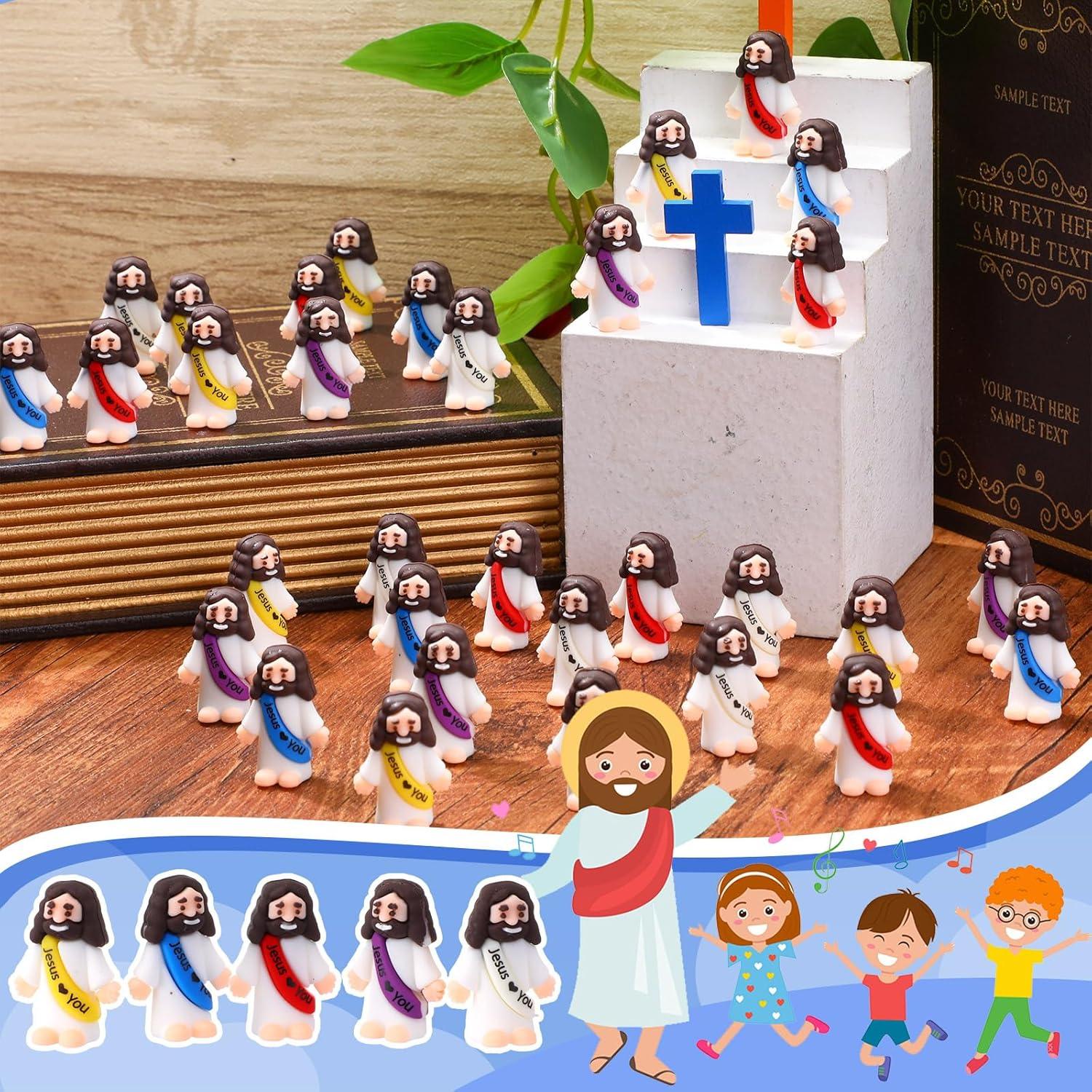 25 Figuras de Jesús Bememo - Mini Juguetes de Goma 3x3.5cm