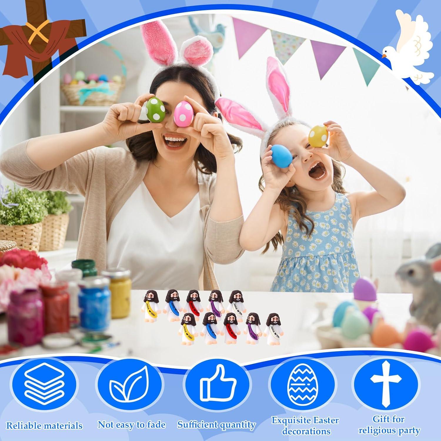 25 Figuras de Jesús Bememo - Mini Juguetes de Goma 3x3.5cm