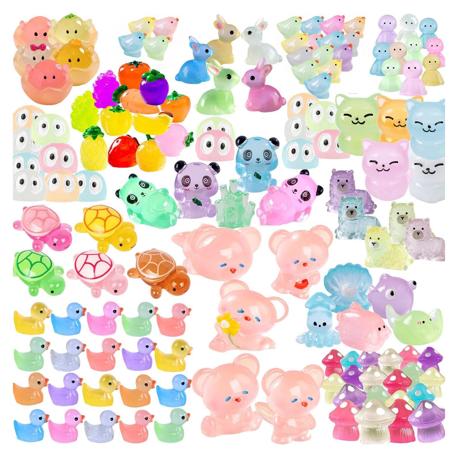 Set de 138 Figuras Miniatura Luminiscentes para Jardín