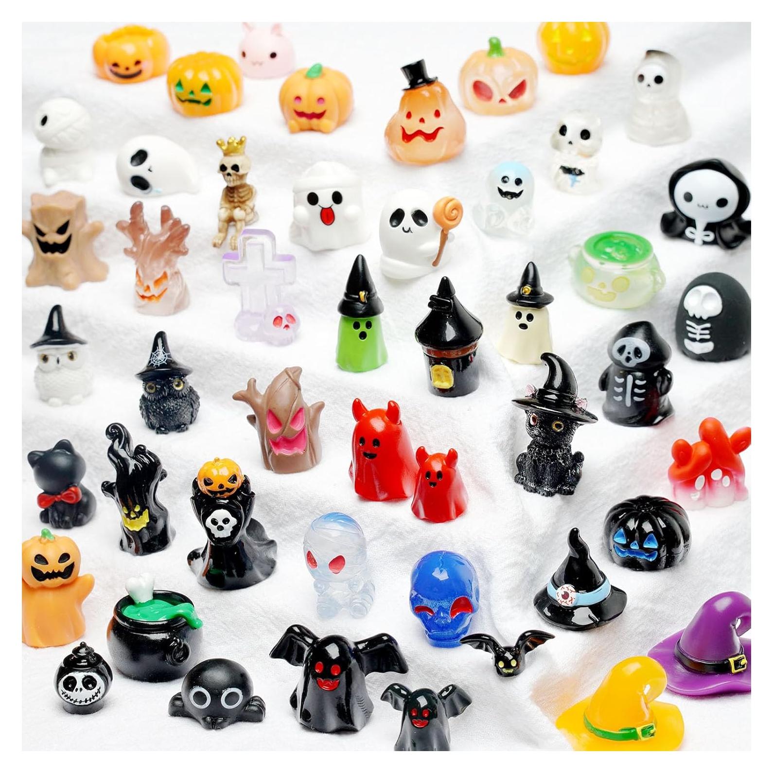Miniaturas de Halloween ZMRU - 48 Figuras de Resina 2-5 cm