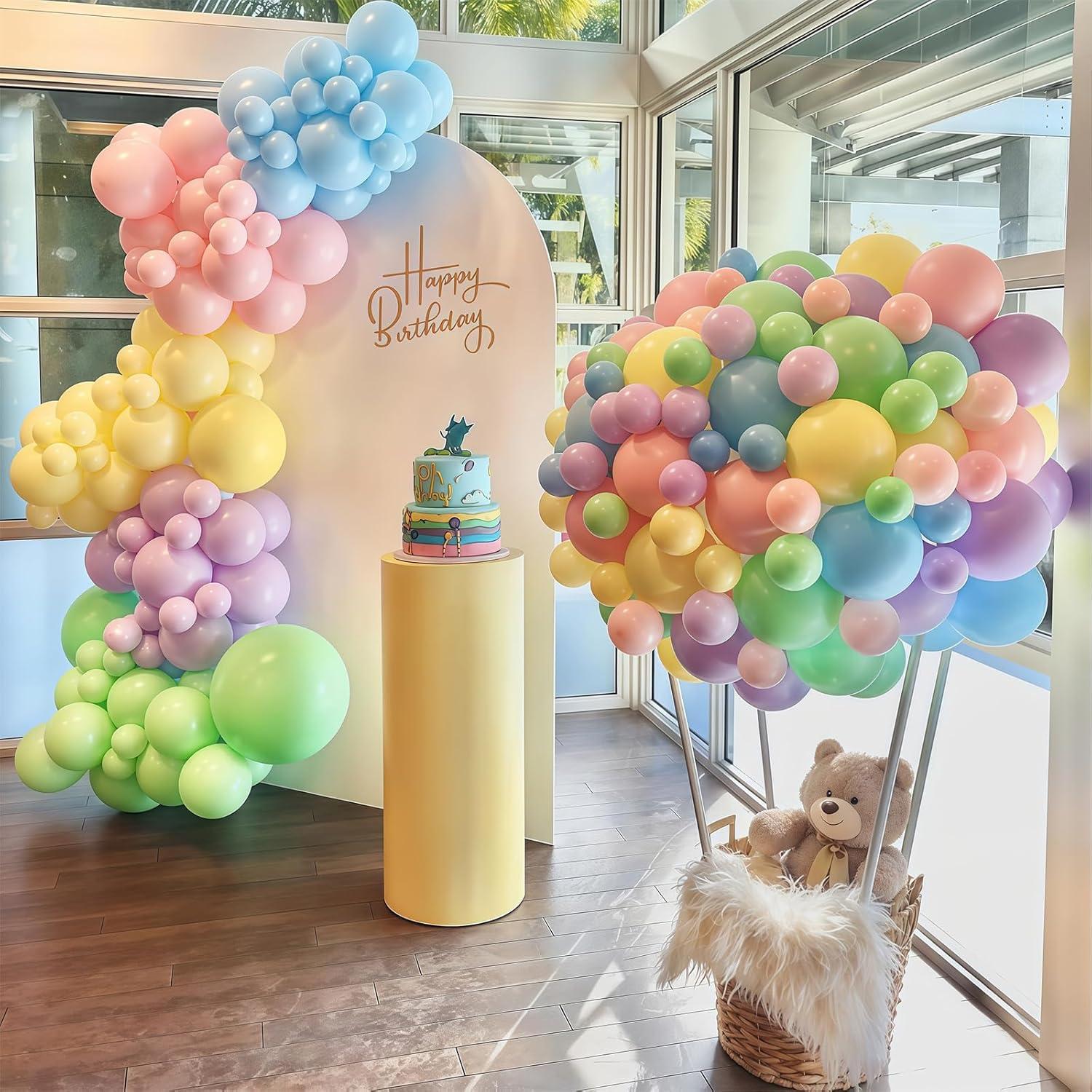 Set de Globos Pastel Arcoíris 55 PCS 30 cm Togvu
