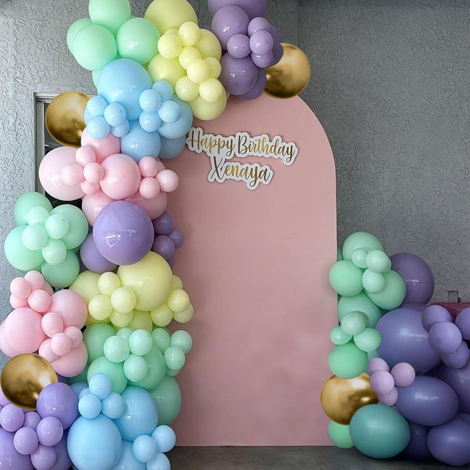 Set de Globos Pastel Arcoíris 55 PCS 30 cm Togvu