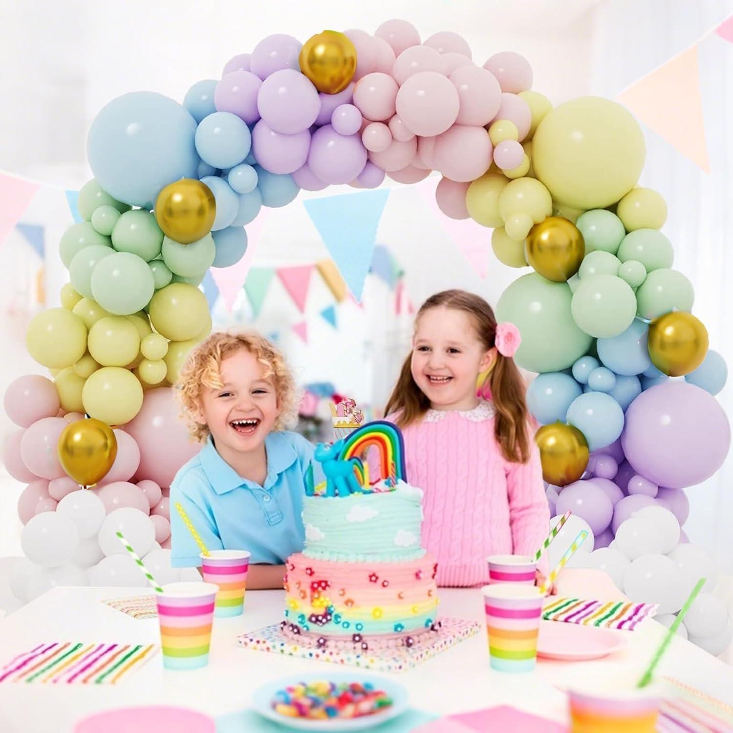 Set de Globos Pastel Arcoíris 55 PCS 30 cm Togvu