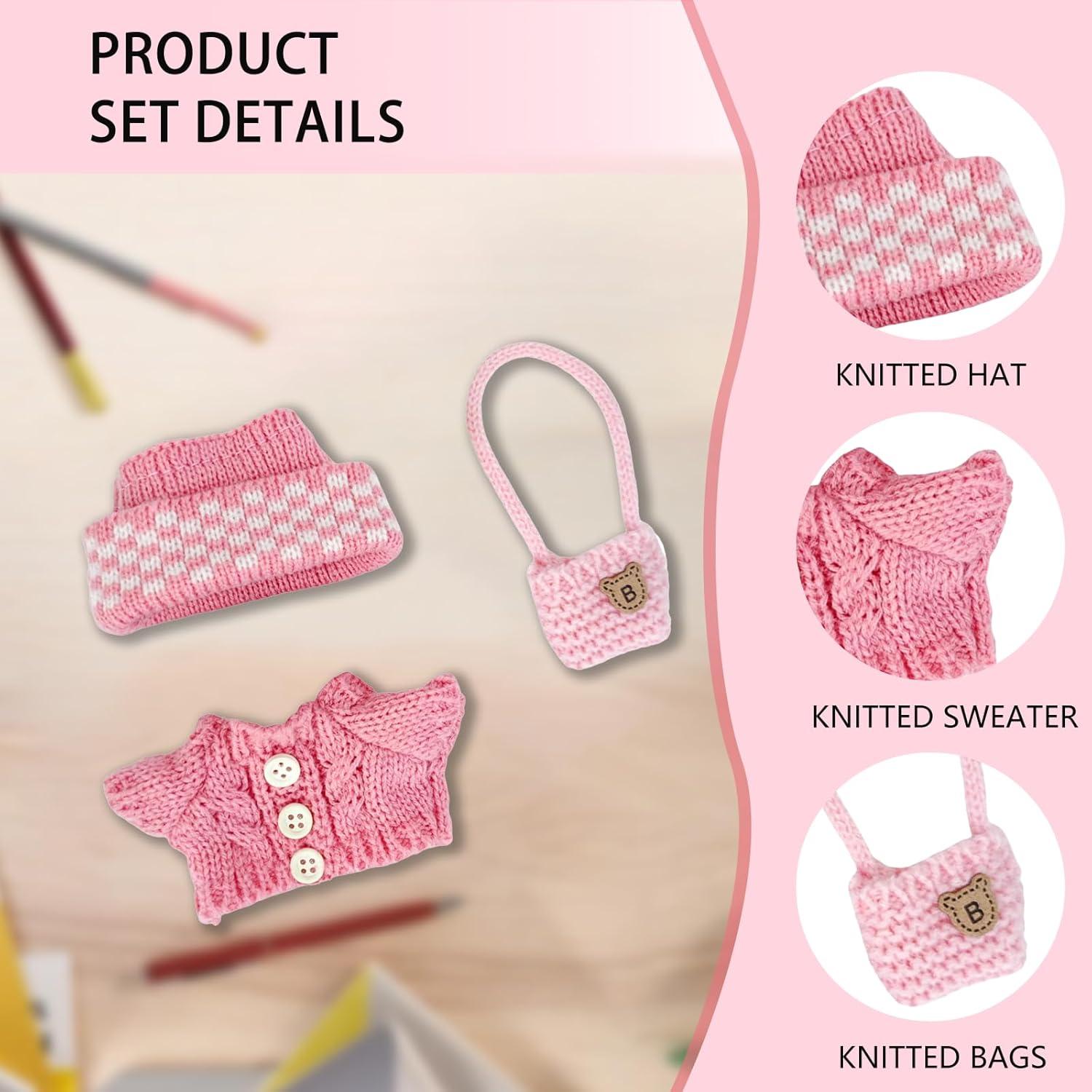 Conjunto de Ropa para Muñecas La520sha 3 Piezas Ganchillo