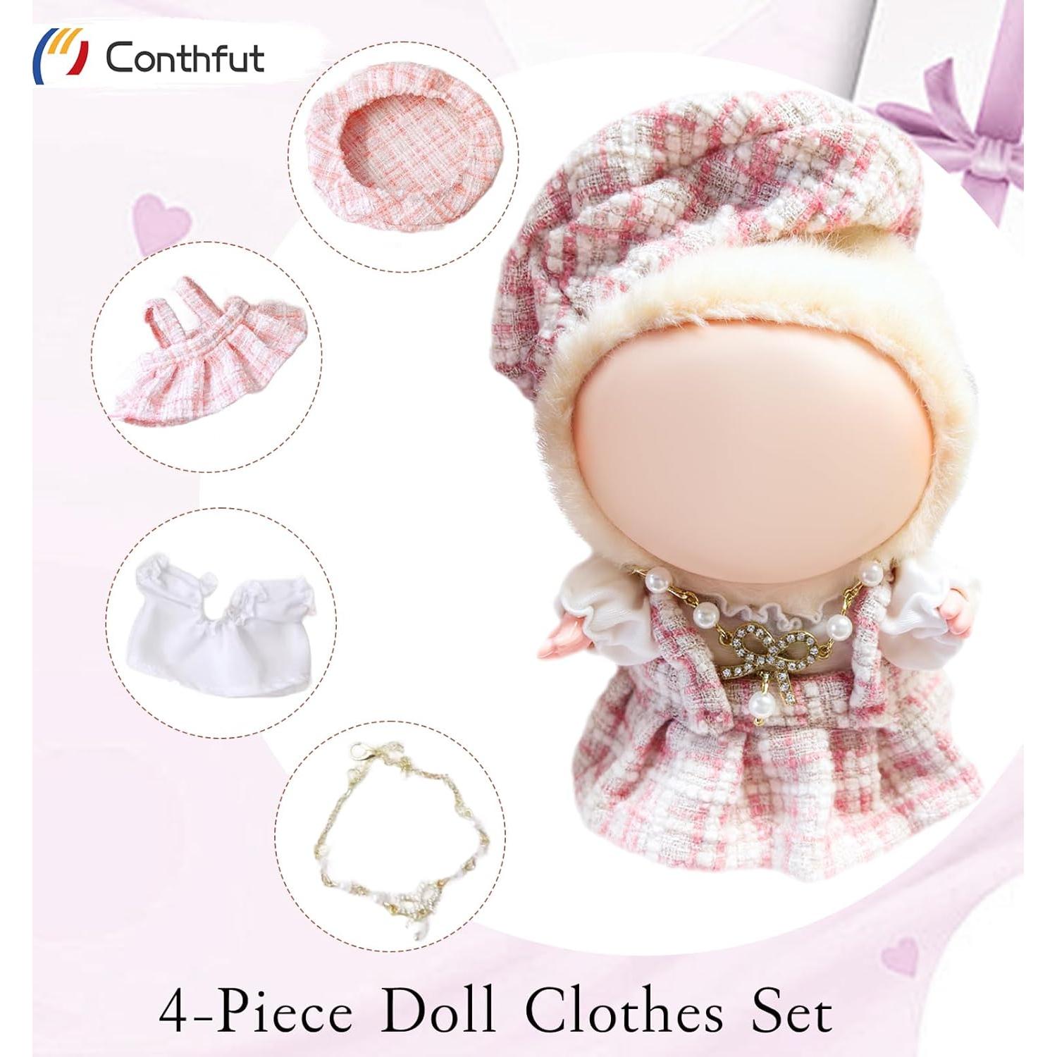 Conjunto de Ropa para Muñecas 15-17cm Conthfut - Vestido Rosa