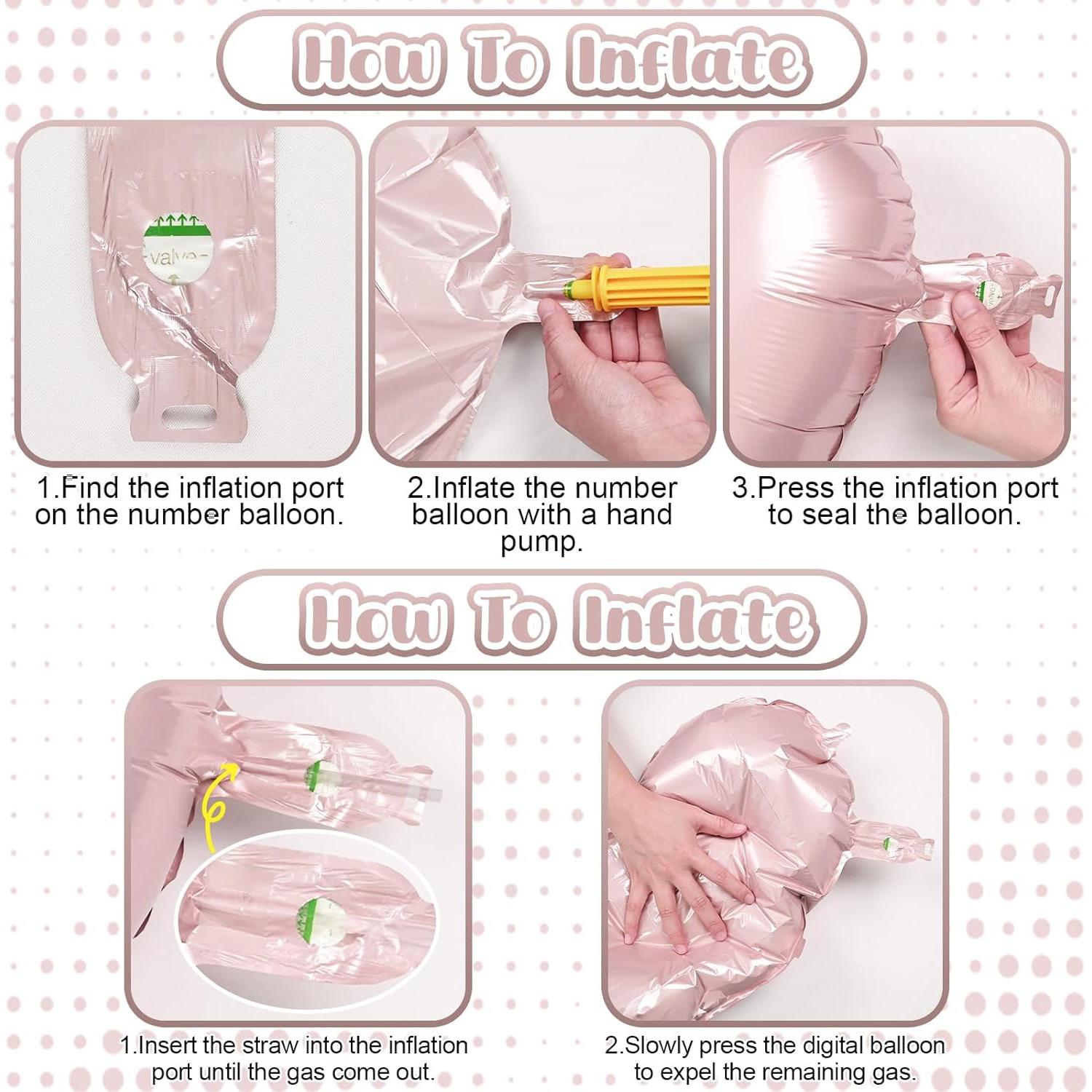 Globo N° 2 Rosa de 101.6 cm - Foil Reutilizable para Fiestas