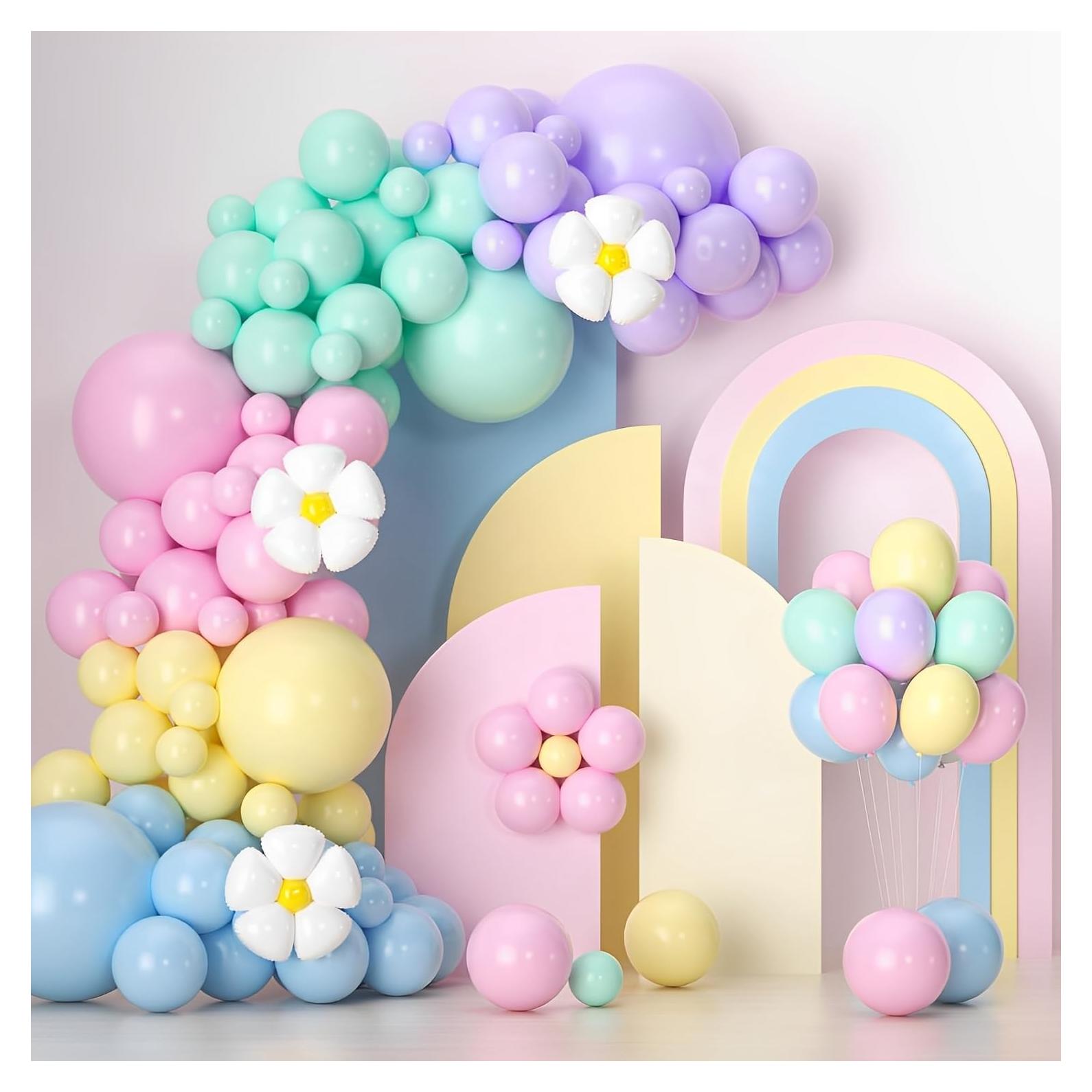 Kit de Arco de Globos Pastel 136pcs AIOZX para Fiesta