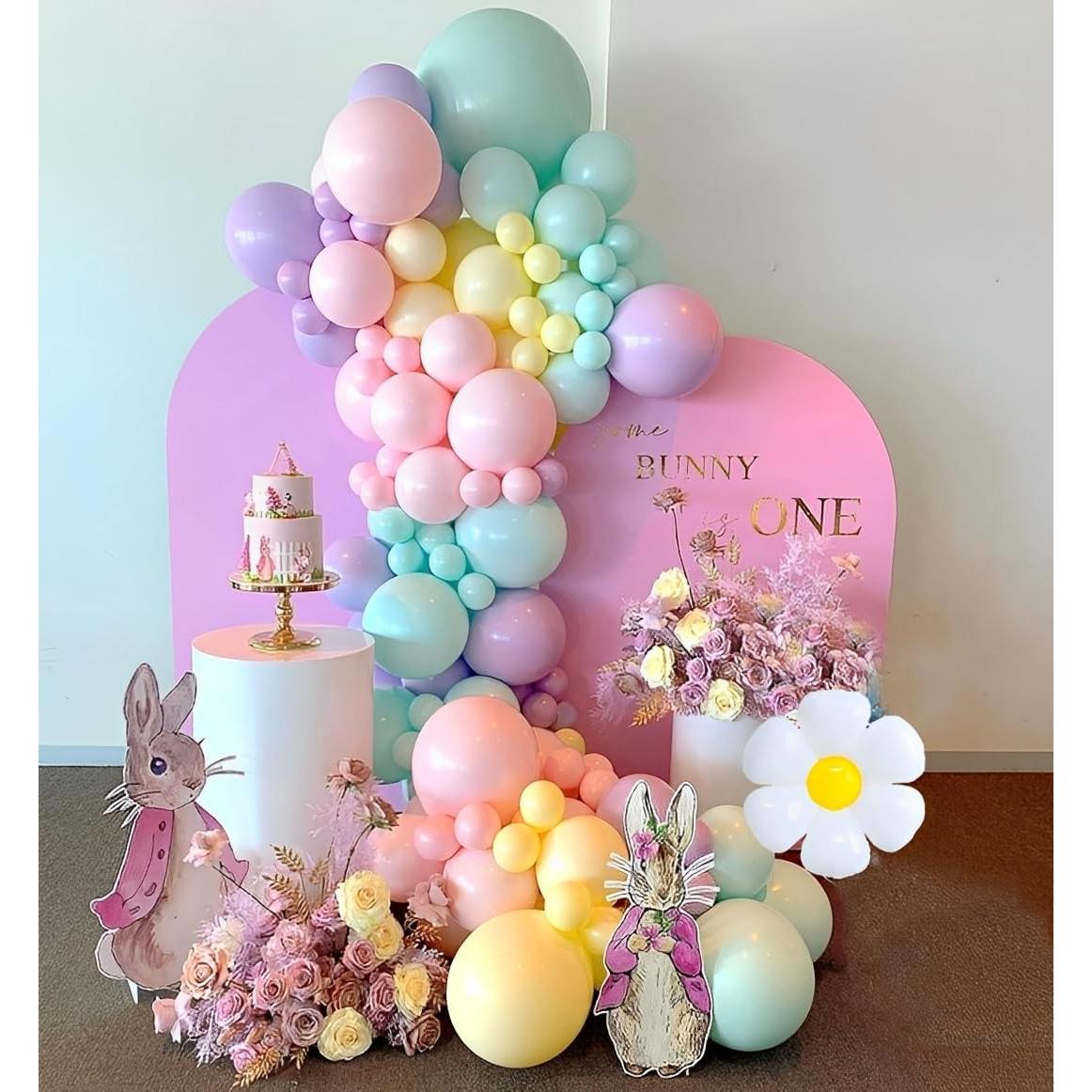 Kit de Arco de Globos Pastel 136pcs AIOZX para Fiesta