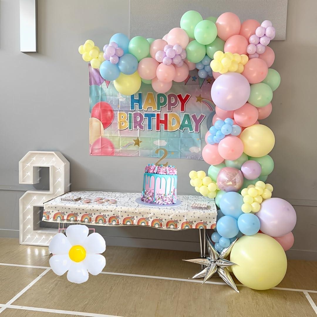 Kit de Arco de Globos Pastel 136pcs AIOZX para Fiesta