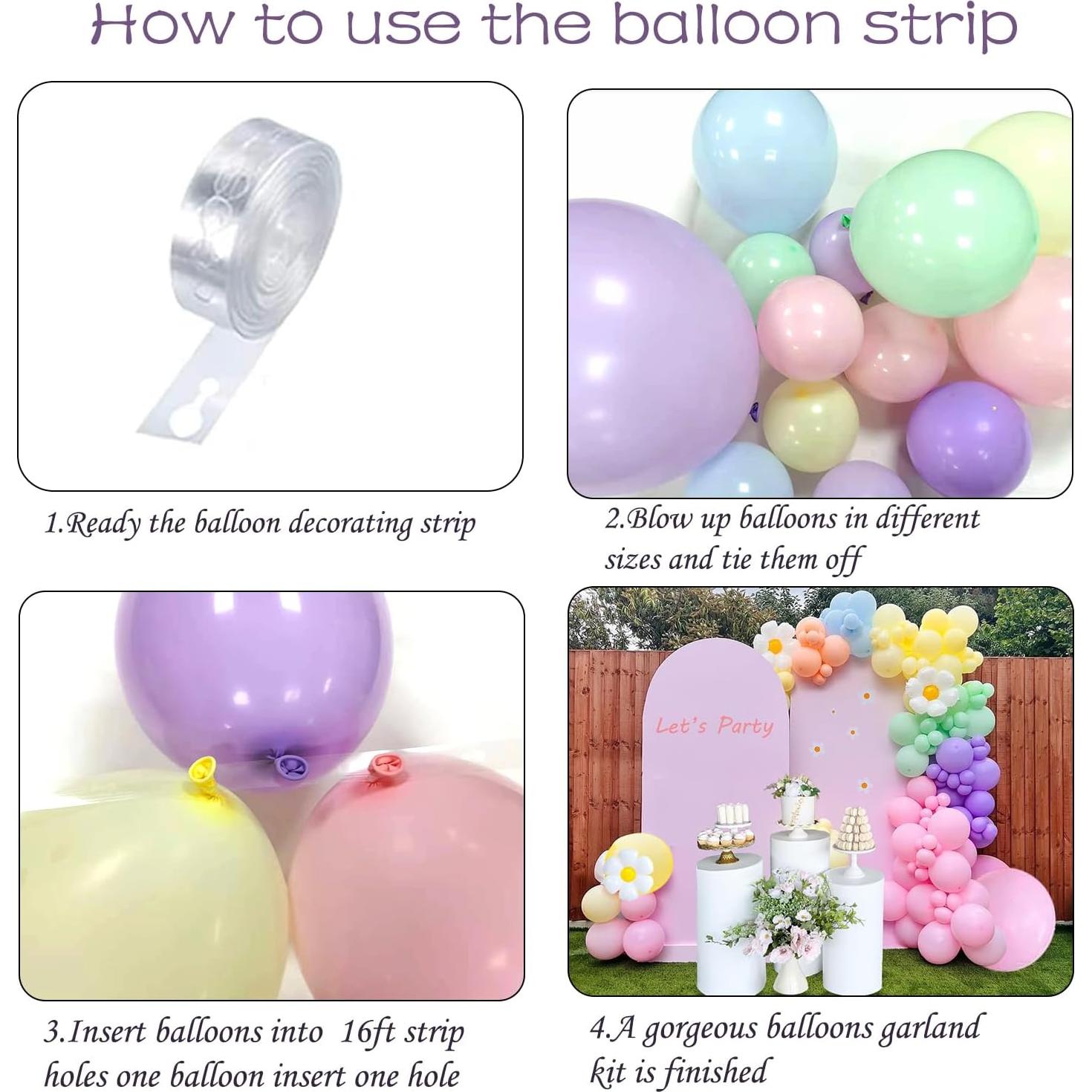 Kit de Arco de Globos Pastel 136pcs AIOZX para Fiesta