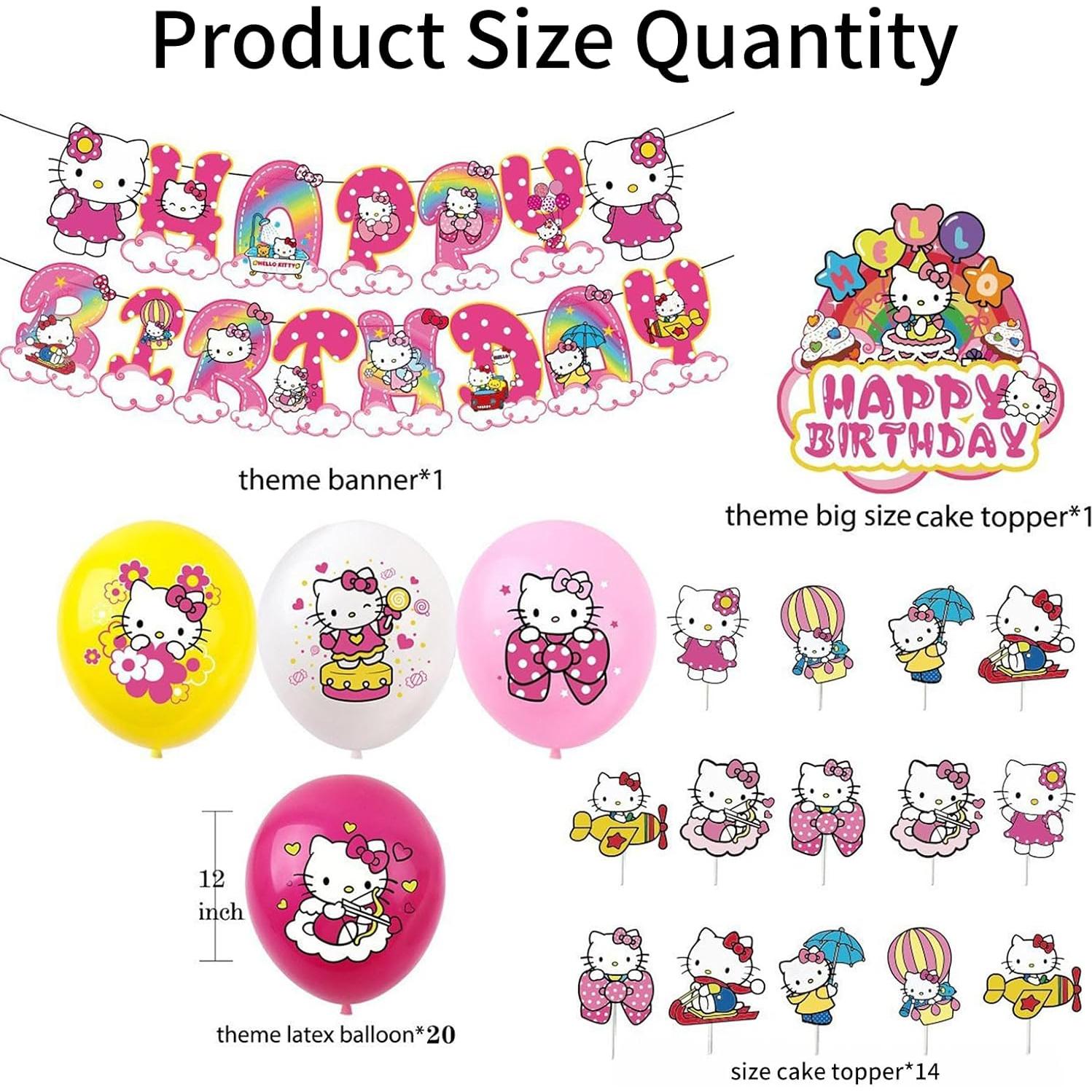 Conjunto de Suministros de Fiesta de Cumpleaños Anime Anyilon