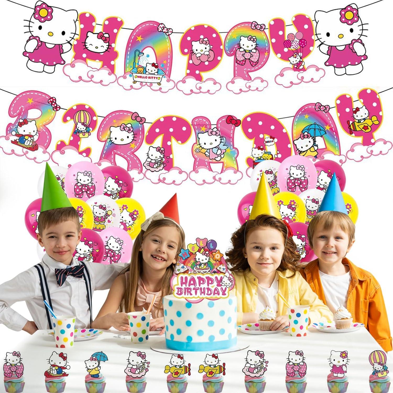 Conjunto de Suministros de Fiesta de Cumpleaños Anime Anyilon