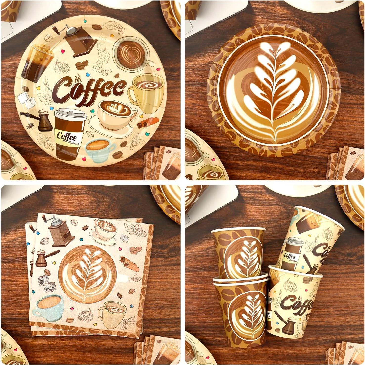 Decoraciones de Cumpleaños de Café LSJDEER - Fiesta para 20