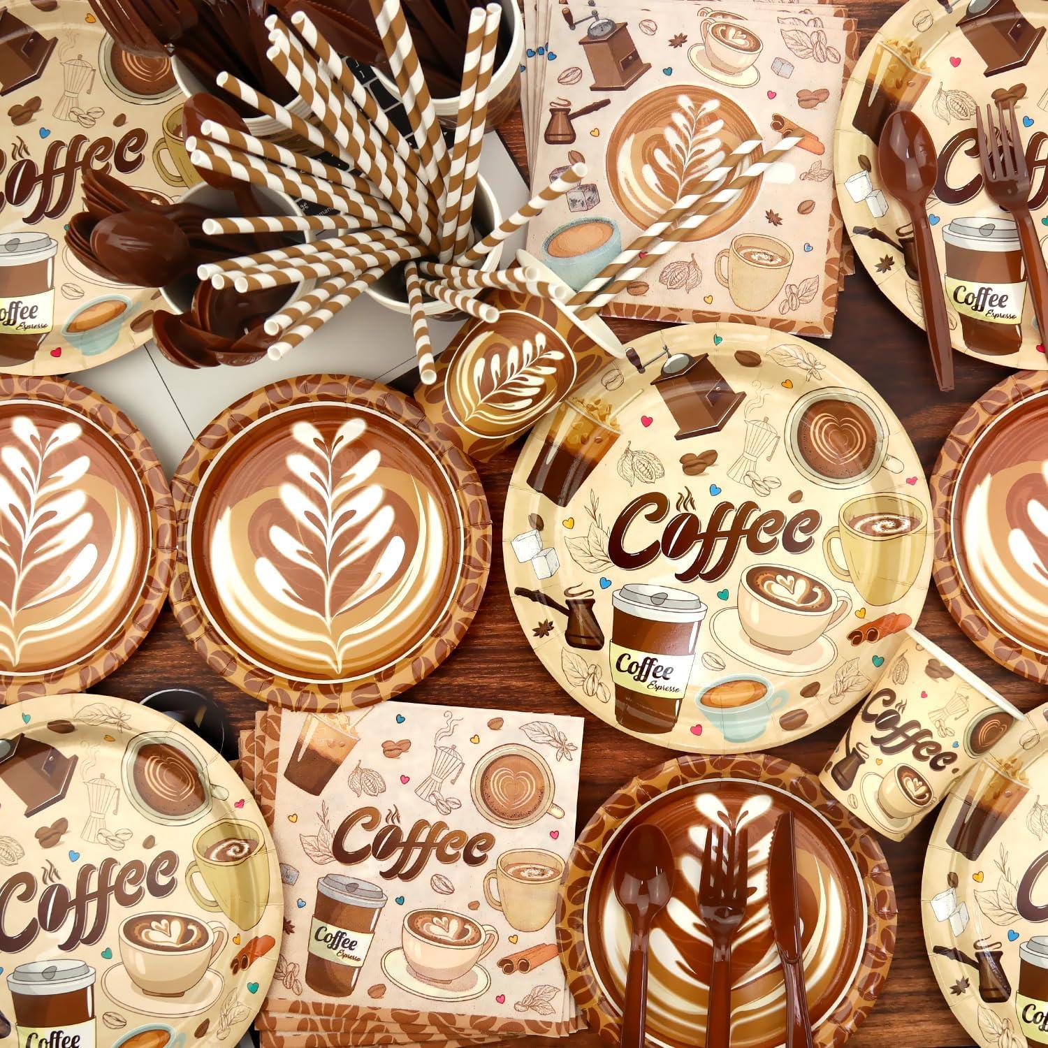 Decoraciones de Cumpleaños de Café LSJDEER - Fiesta para 20