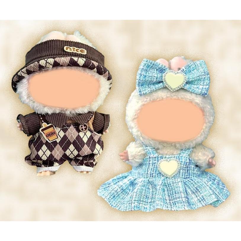 Conjunto de Ropa para Muñeca LABUBU 17cm - 2 Atuendos Elegantes