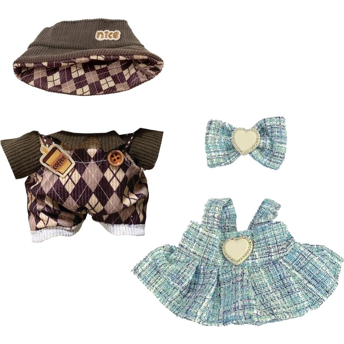 Conjunto de Ropa para Muñeca LABUBU 17cm - 2 Atuendos Elegantes