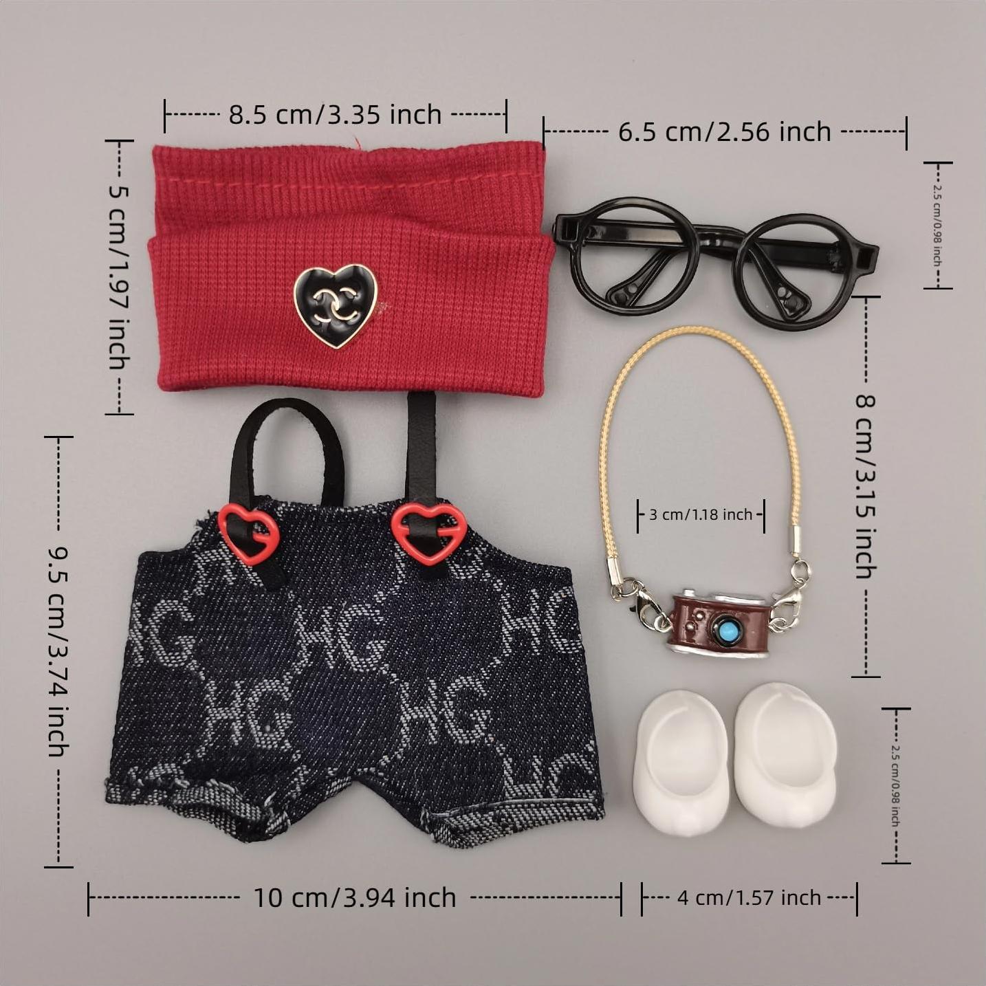 Conjunto de Ropa de Lujo para Muñeca LABUBU 17cm - 5 Piezas