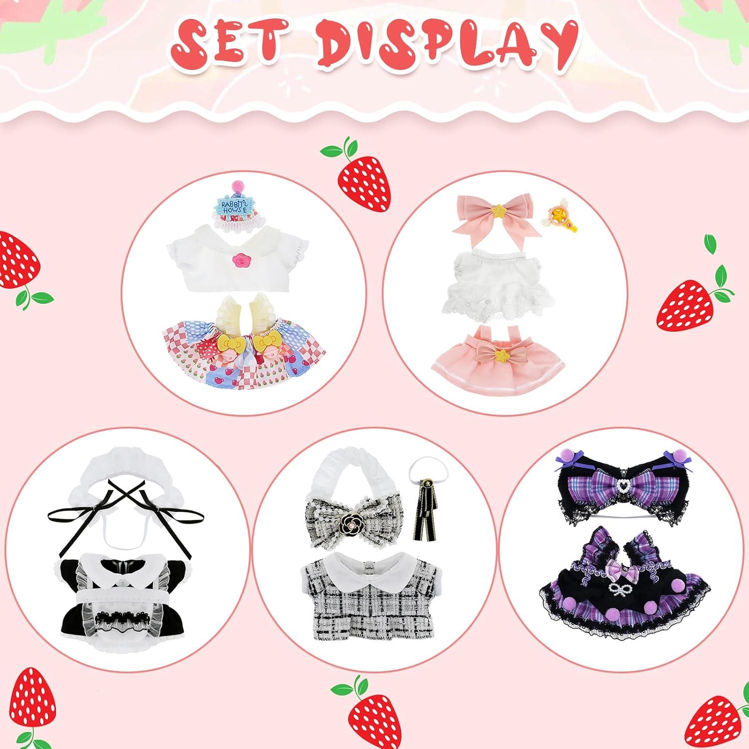 Conjunto de Ropa para Muñeca 17cm YHQuanta - Vestido Morado