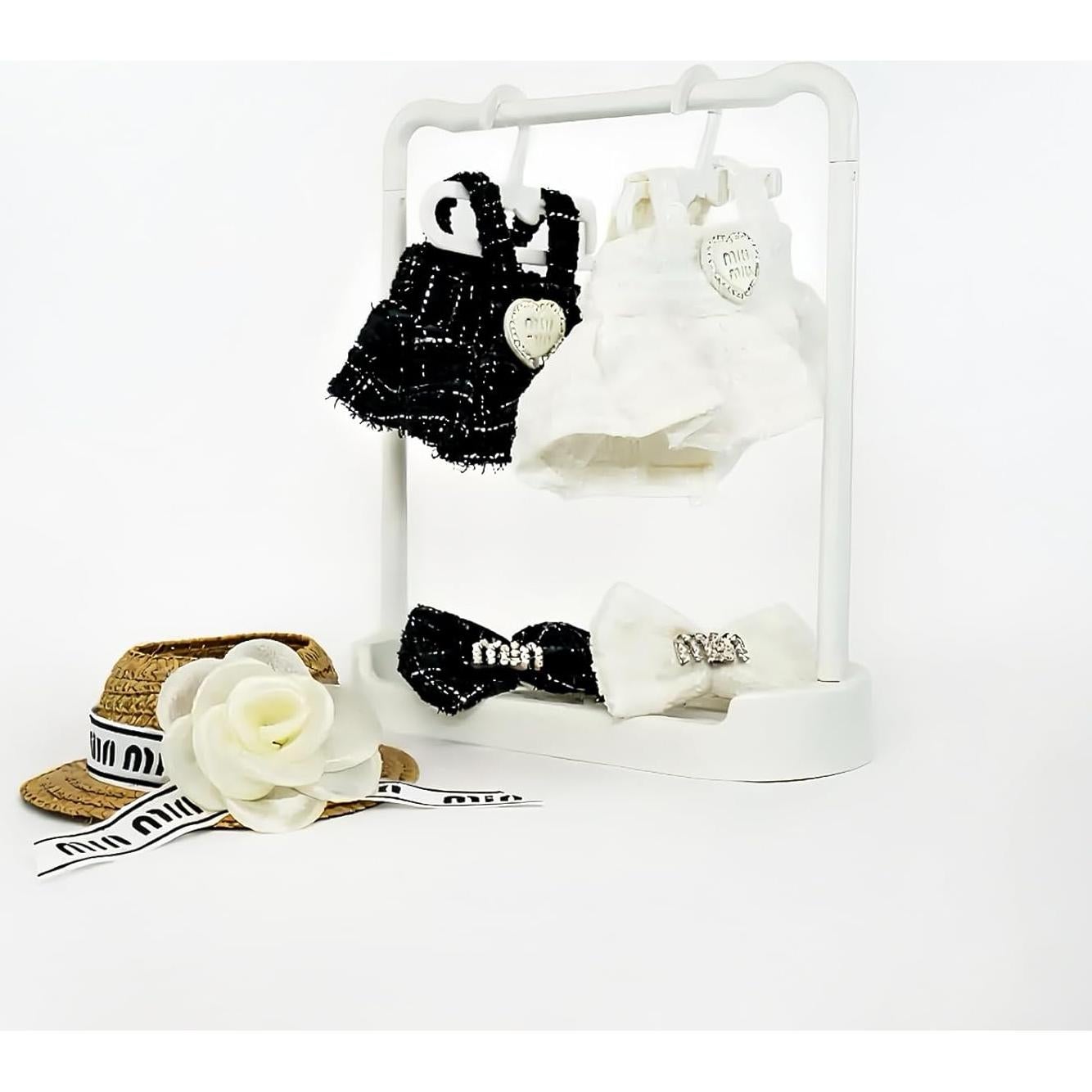 Conjunto de Ropa para Muñeca Labubu 15cm y 17cm - Chic Negro