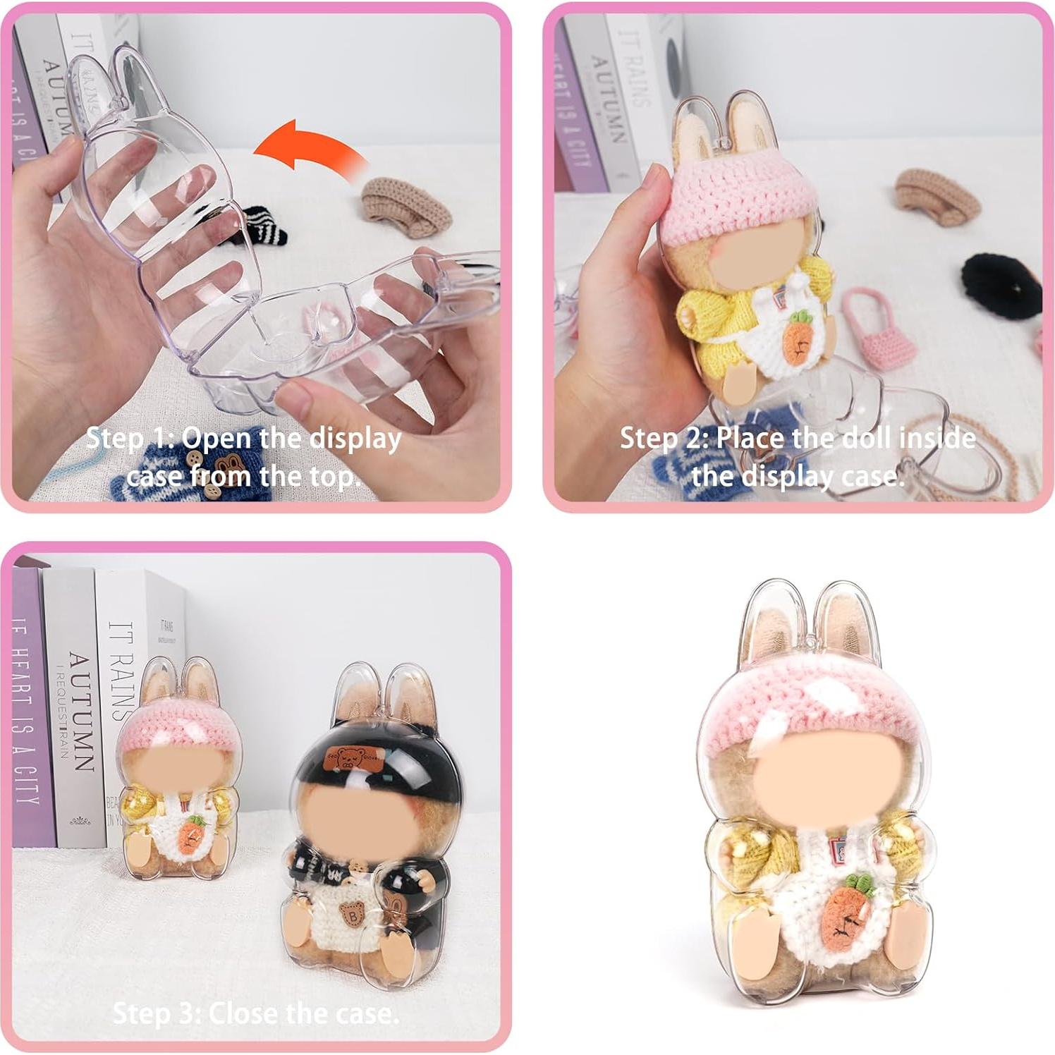 Caja de Exhibición Protectora LABUBU Acrílico 17 cm